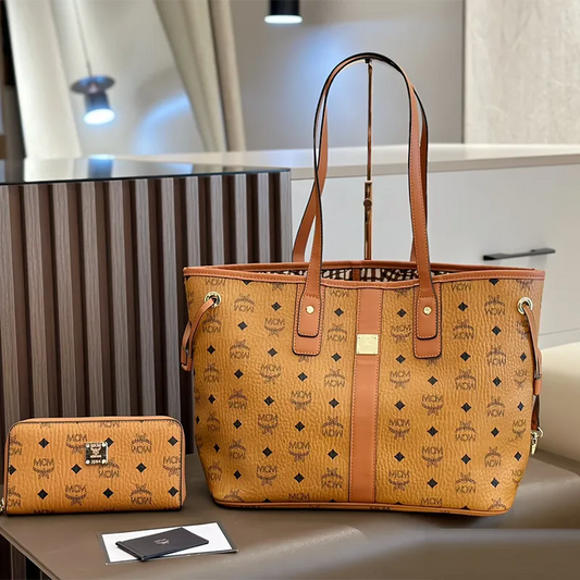 Orange Daily Letters Patchwork Bags