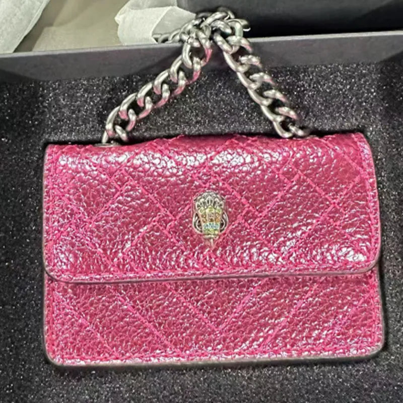 Rose Red Daily Solid Color Sequins Bags