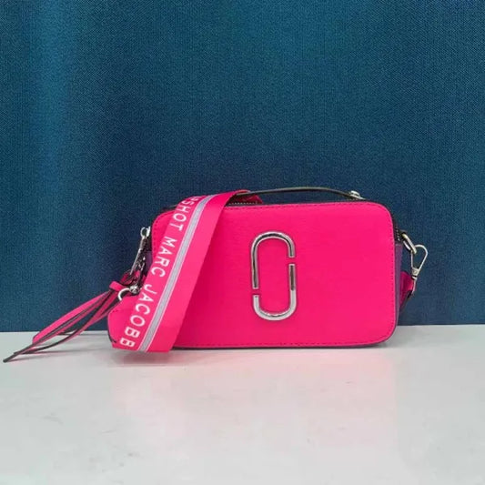 Rose Red Street Simplicity Letter Patchwork Zipper Bags