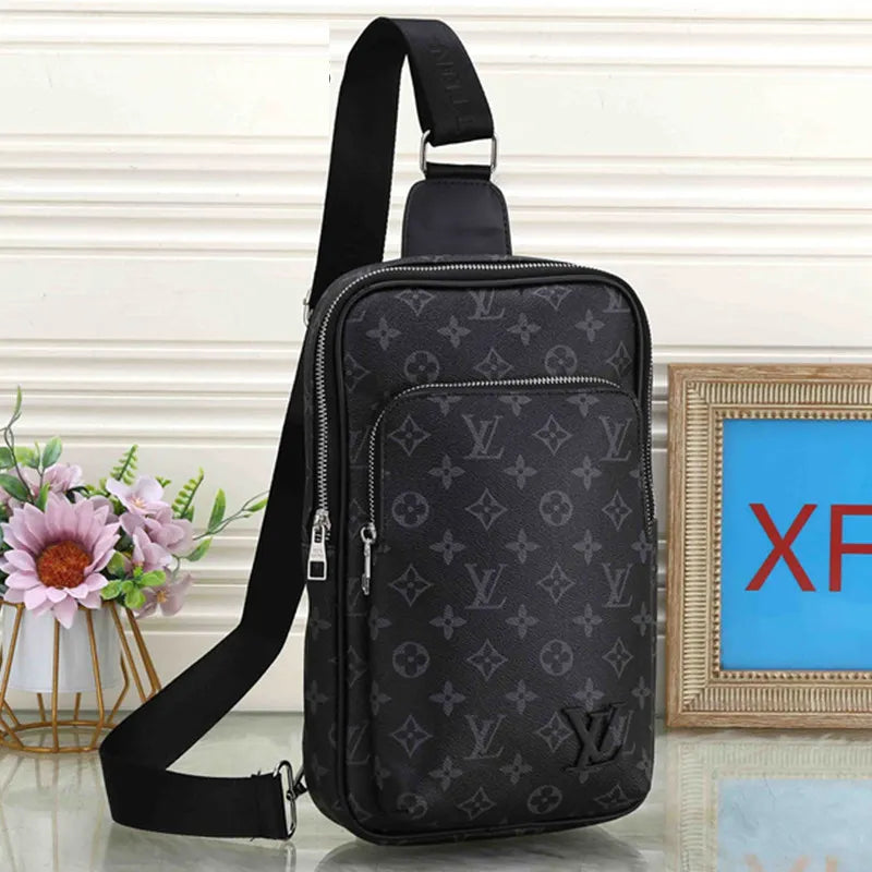 Grey Black Street Letters Patchwork Zipper Bags