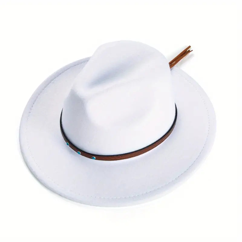 Exquisite Hat With Large Eaves Bell-shaped Jazz Hat Male Charm Cool Top Hat For Men And Women