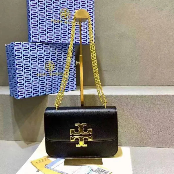 Black Simplicity Letter Chains Bags