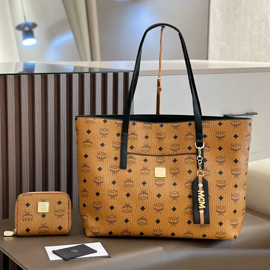 Orange Daily Letters Patchwork Bags