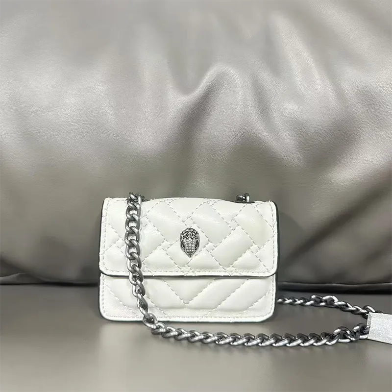 White Daily Solid Color Sequins Bags