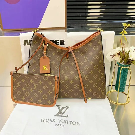 Brown Street Letters Patchwork Contrast Bags