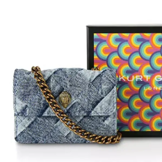 Blue Daily Solid Color Sequins Bags