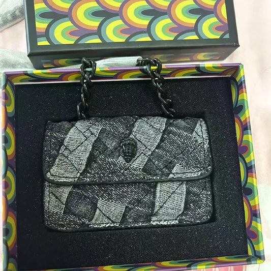 Grey Daily Solid Color Sequins Bags