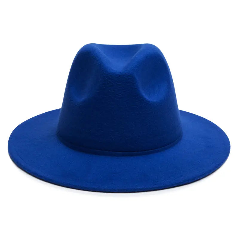 Jazz Top Hat European And American Big Brim Hat Fashion Felt Hat Sun Hat Unisex