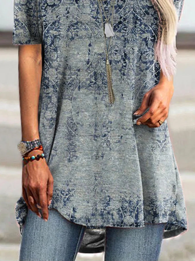 Round Neck Casual T-shirt