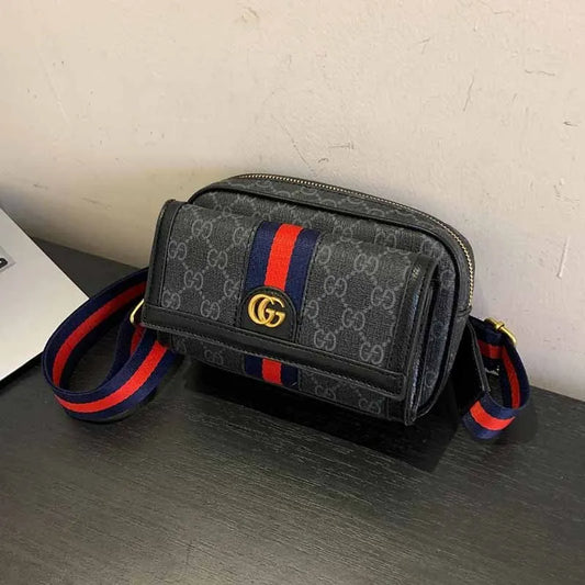 Black Street Simplicity Letter Patchwork Bags