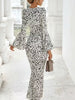 Leopard Print Bell Sleeve