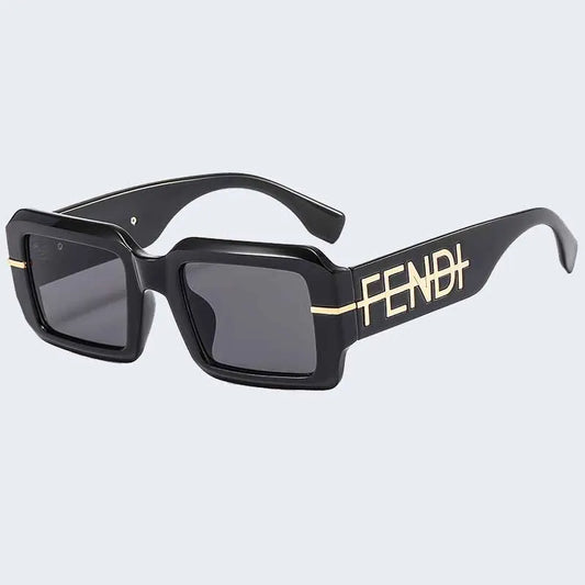 Black Street Letter Patchwork Sunglasses