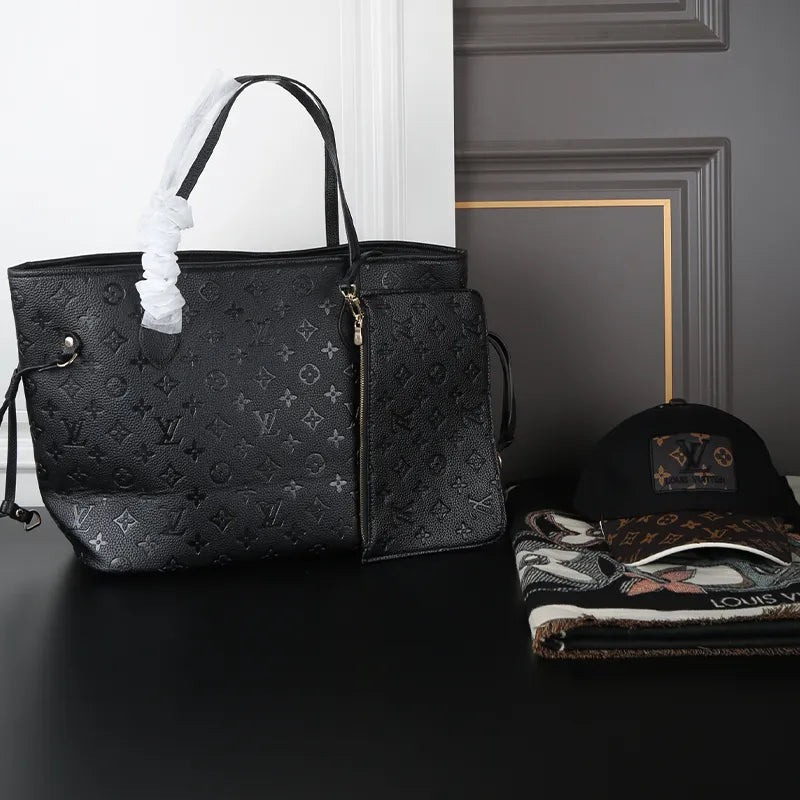 Black Daily Letters Patchwork Bags