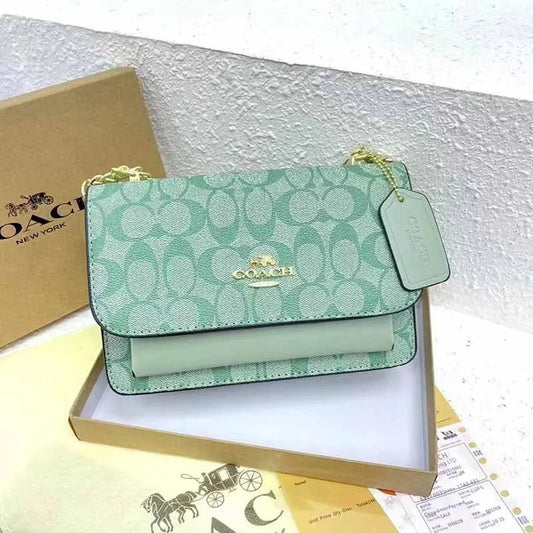 Green Casual Simplicity Letter Chains Bags