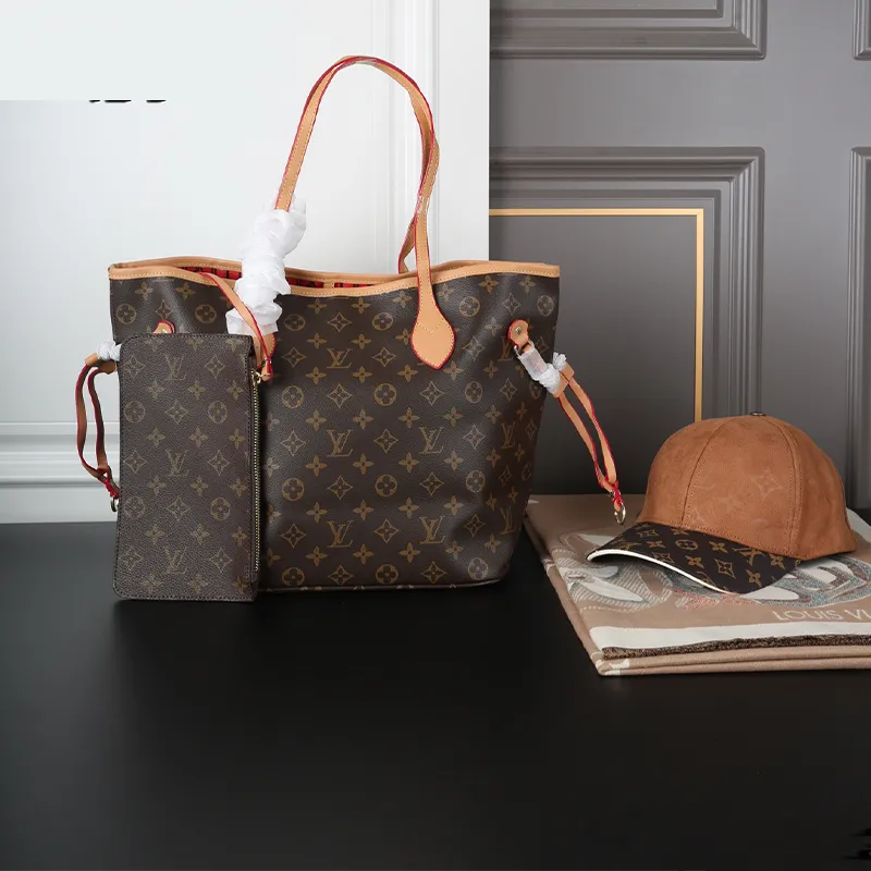 Pink Brown Daily Letters Contrast Bags