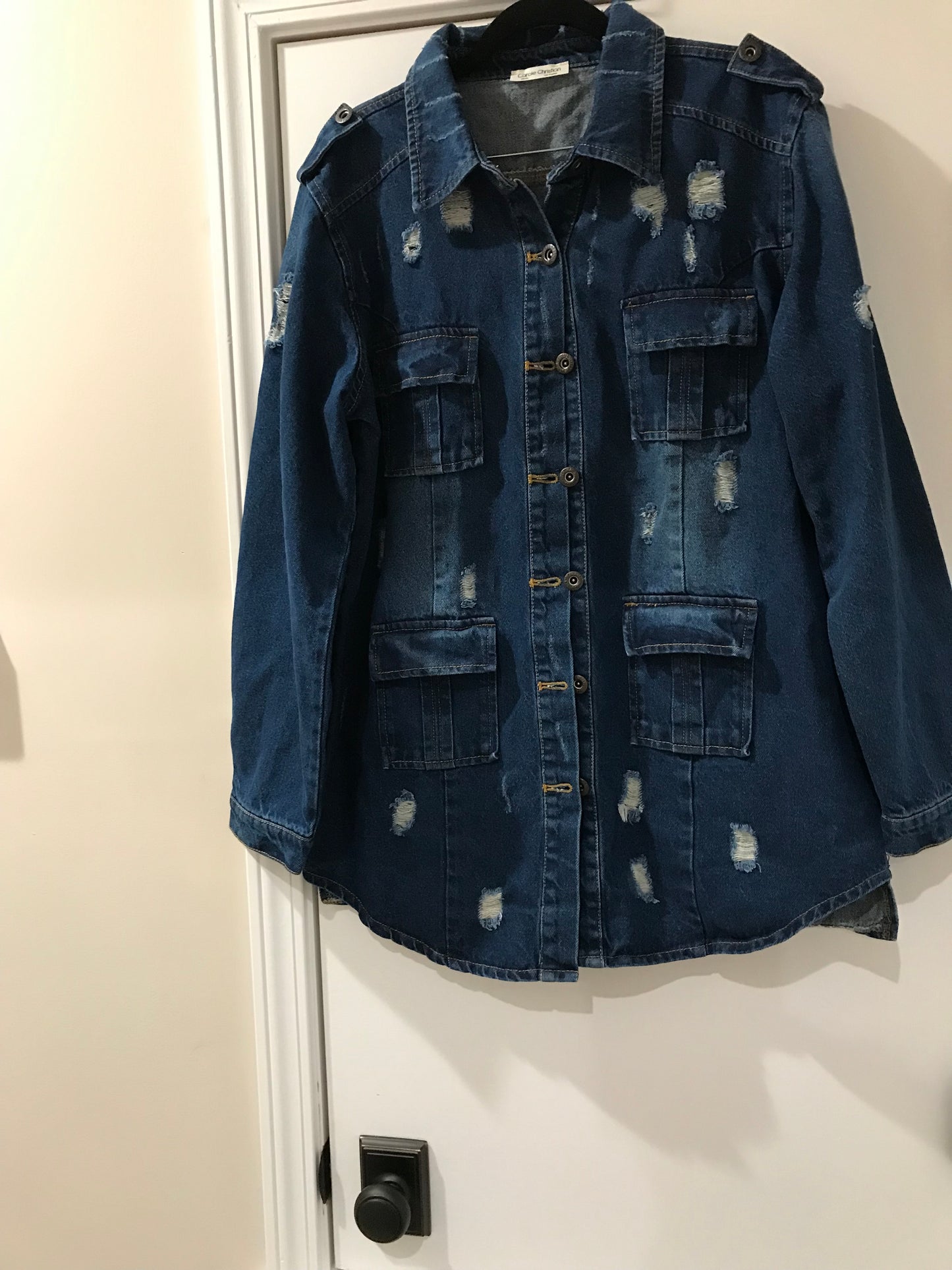 Destroyed Oversize Denim Jacket