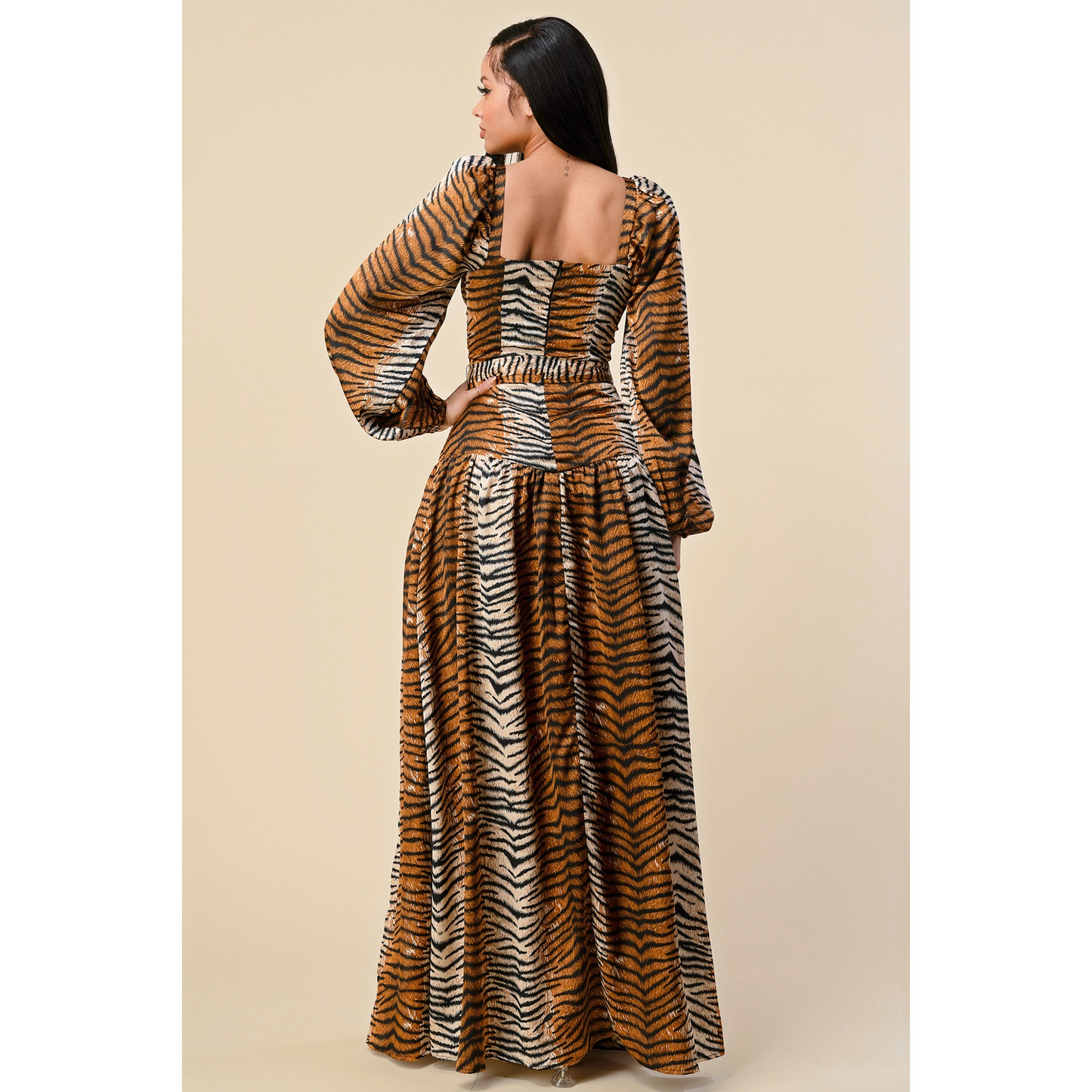 Animal  Print Maxi Dress